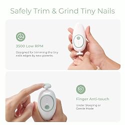 Gentle Baby Nail Trimmer Electric Rechargeable
