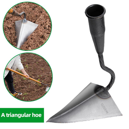 Agricultural Land Turning Loose Soil Triangle Hoe